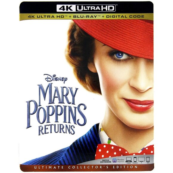 New! Mary Poppins Returns 4K Ultimate Collector's Edition + Blu-Ray Sealed - Picture 1 of 2